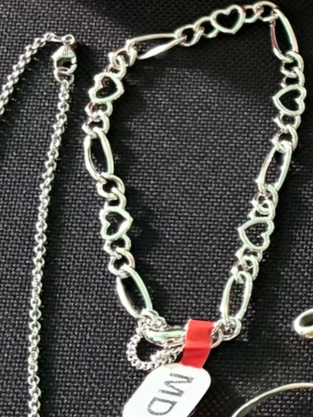 James Avery Silver Heart Link Bracelet